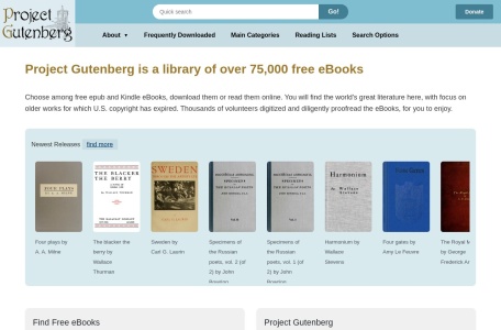 古登堡计划Free eBooks